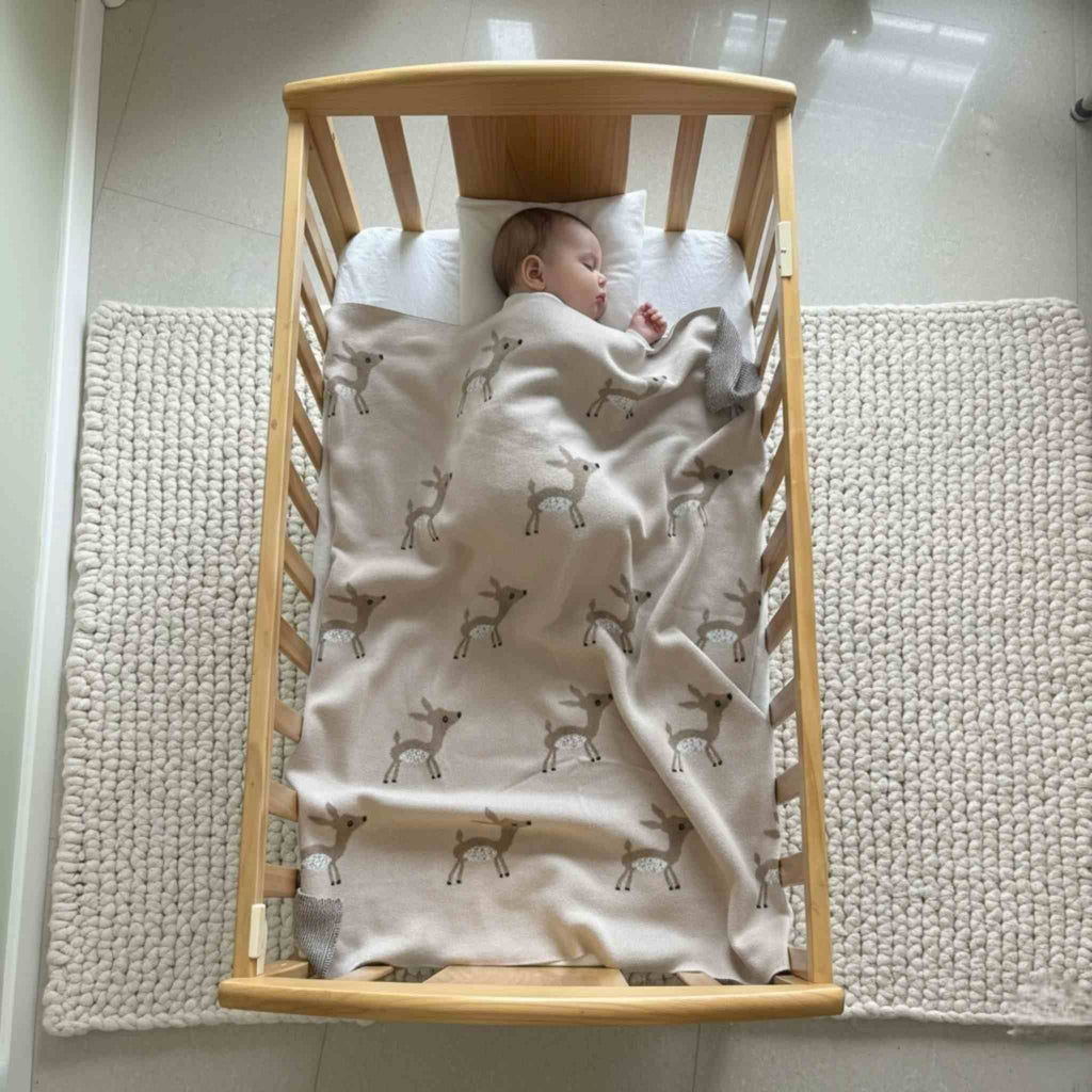 Little Fawn Reversible Baby Blanket