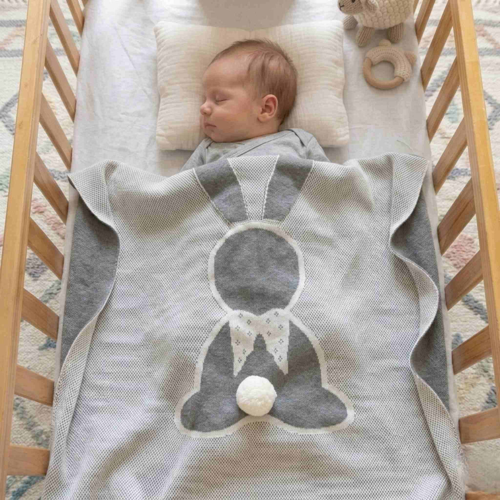 Cuddly Bunny Cotton Baby Blanket