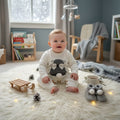 Ivory Moon Bunny Knit Jumpsuit