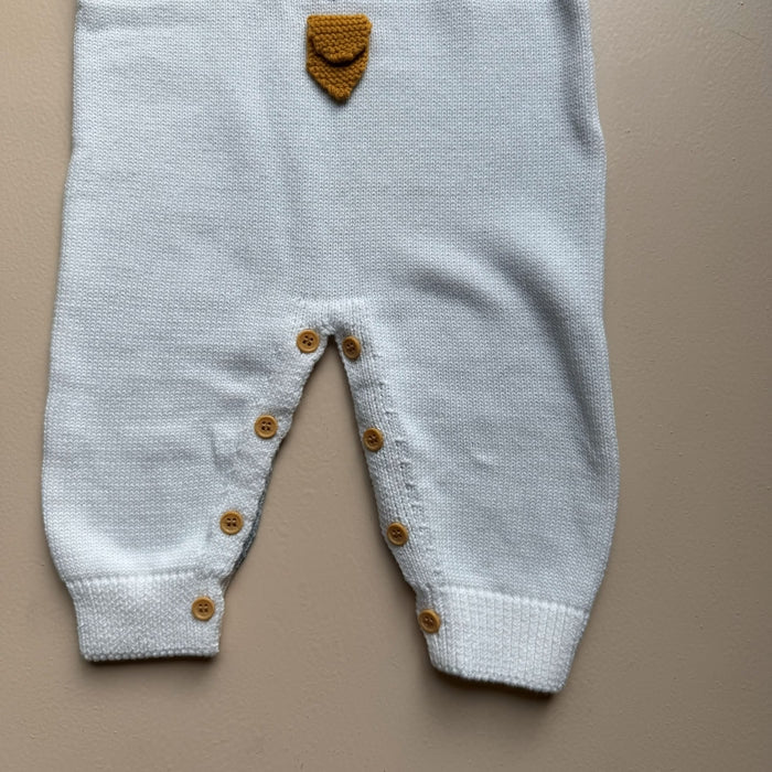 Penguin Snuggle Knit Romper