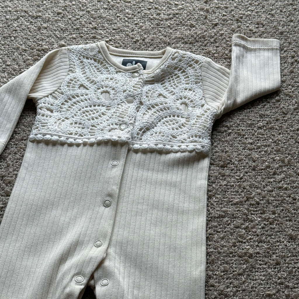 Élise Héritage Lace Knit Romper