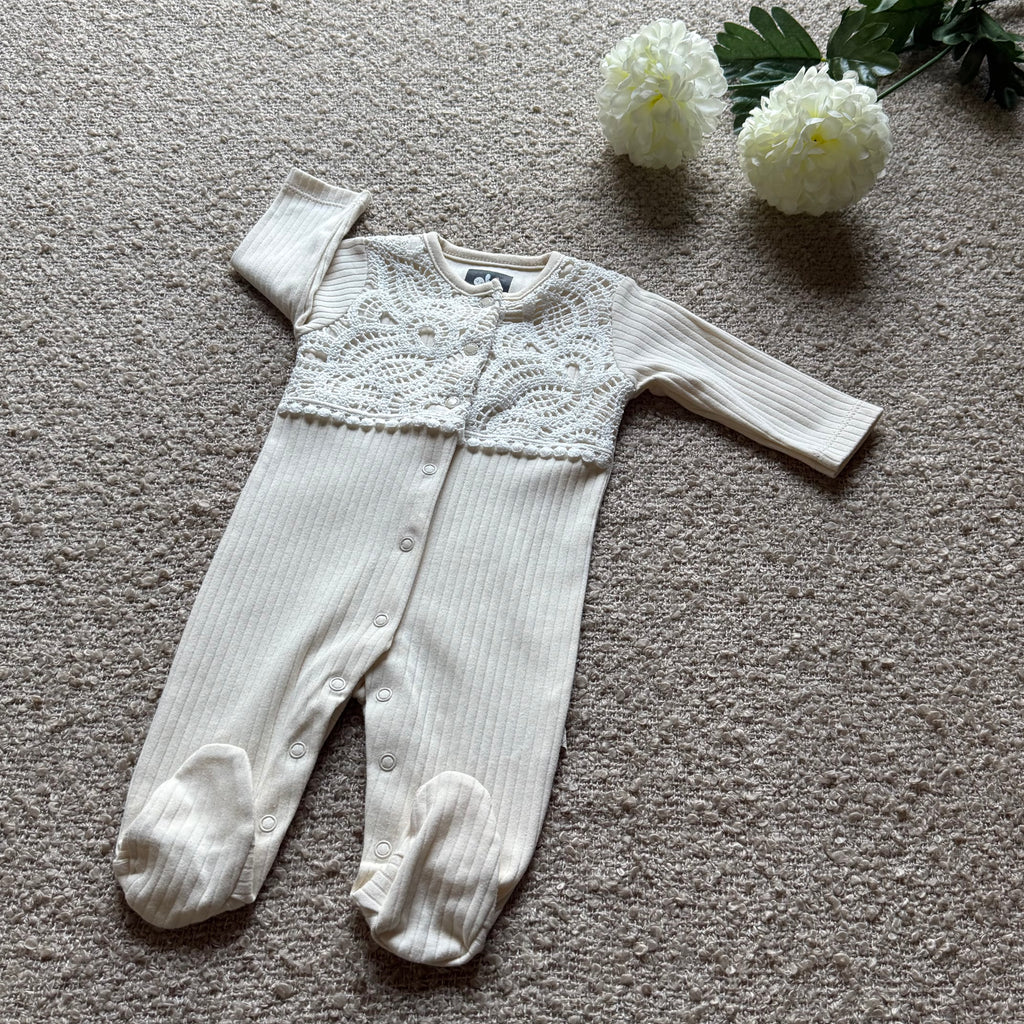 Élise Héritage Lace Knit Romper