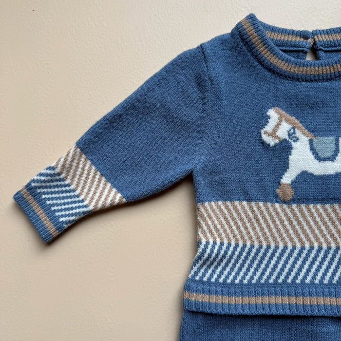 StoryBook Horse Knit Romper