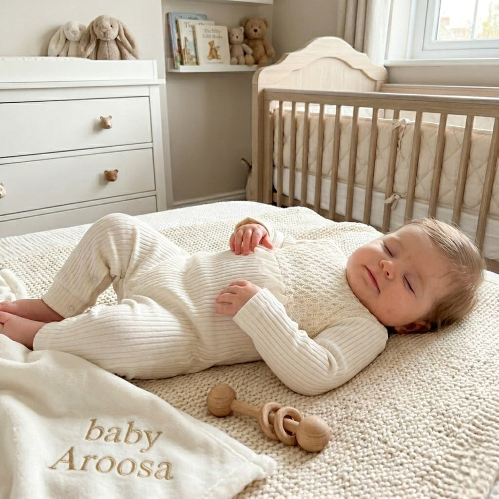 Étoile Knit Ruffle Romper – Ivory