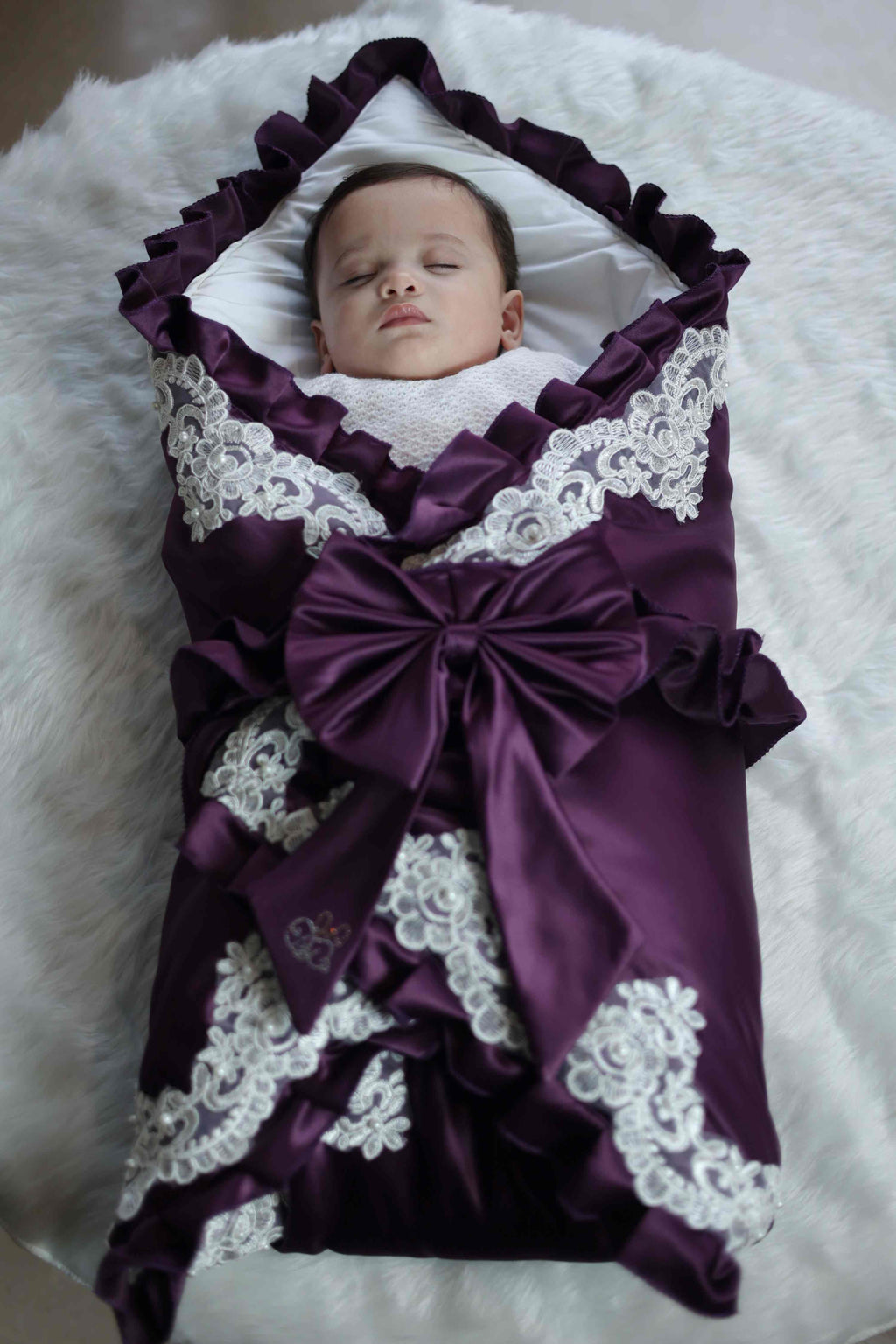 RoyalBloom Satin Baby Drape