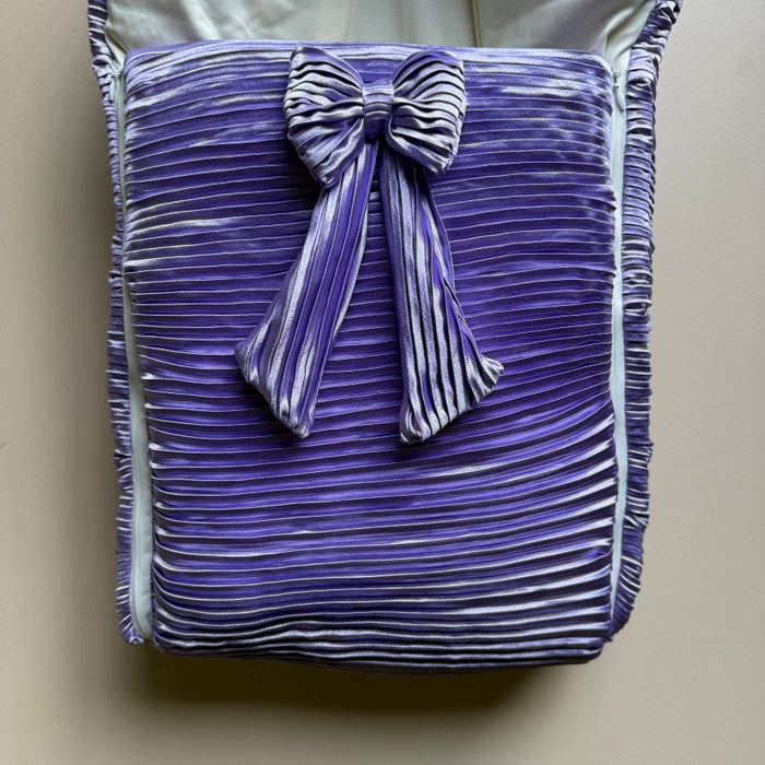 Amethyst Bloom Satin Pleated Sleeping Bag