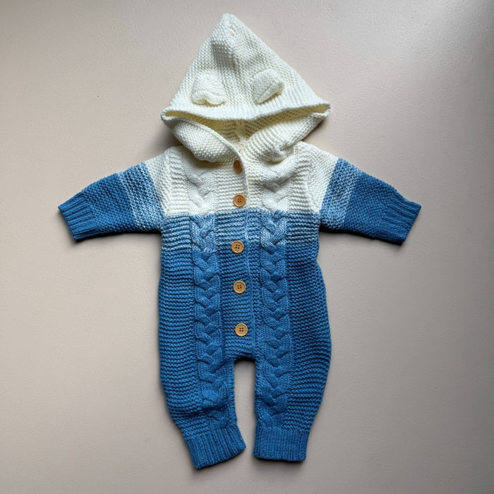 Little Polar Knit Hooded Suit