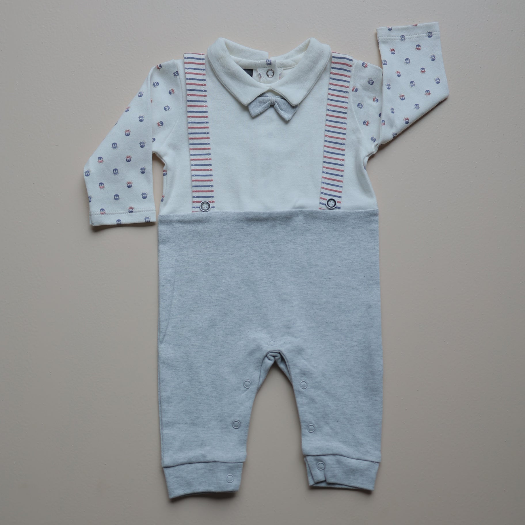 Gentle Gentleman Baby Romper