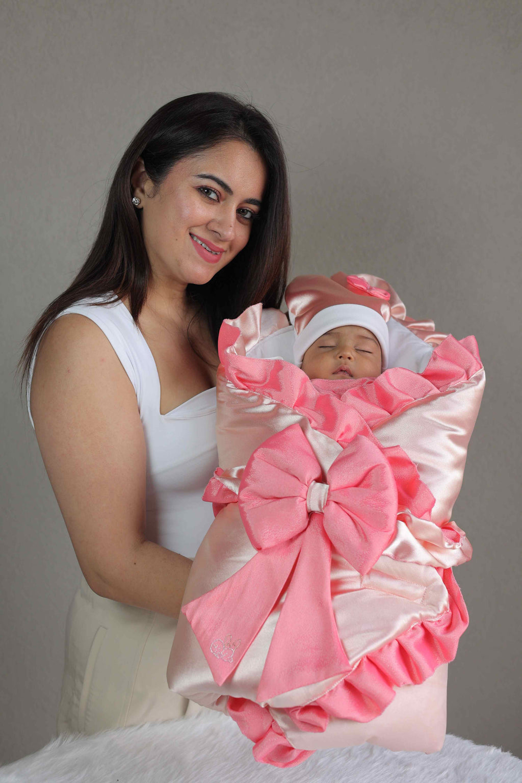 Peach Blush Luxe Drape Set