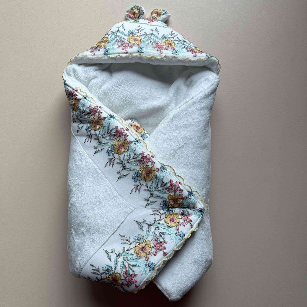 Ivory Bunny Bloom Luxe Wrap