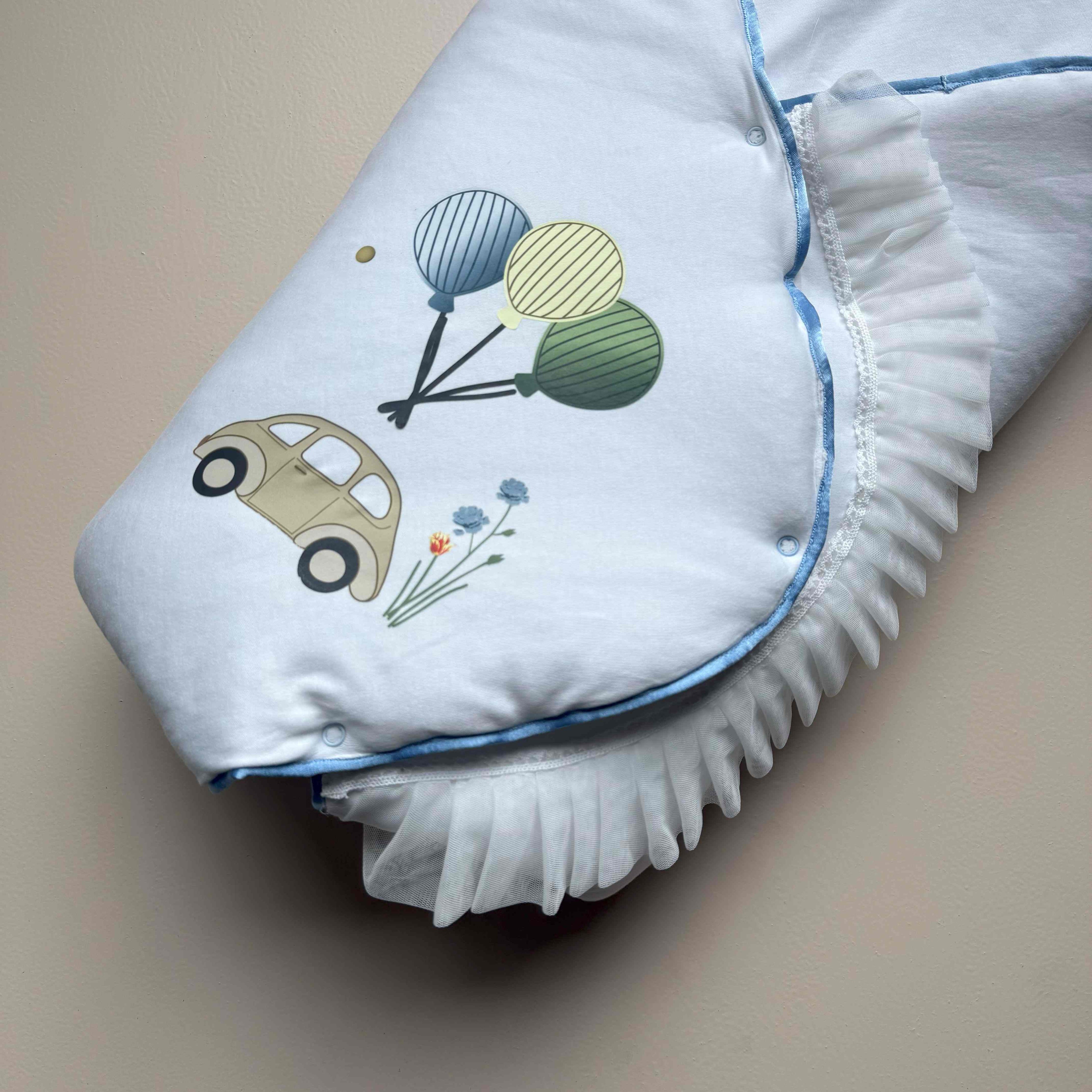 Balloon Ride Baby Drape