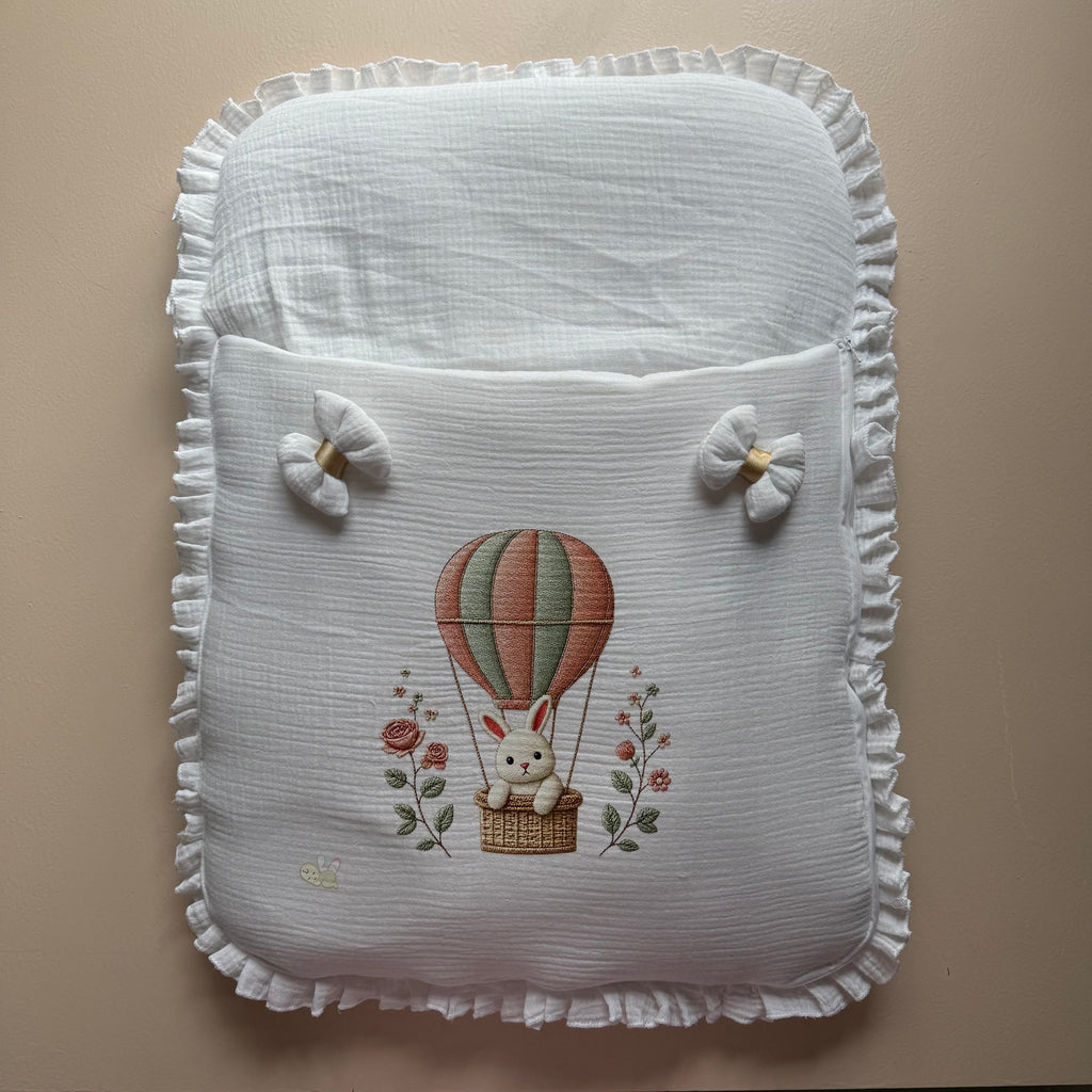 Golden Balloon Bunny Muslin Sleeping Bag