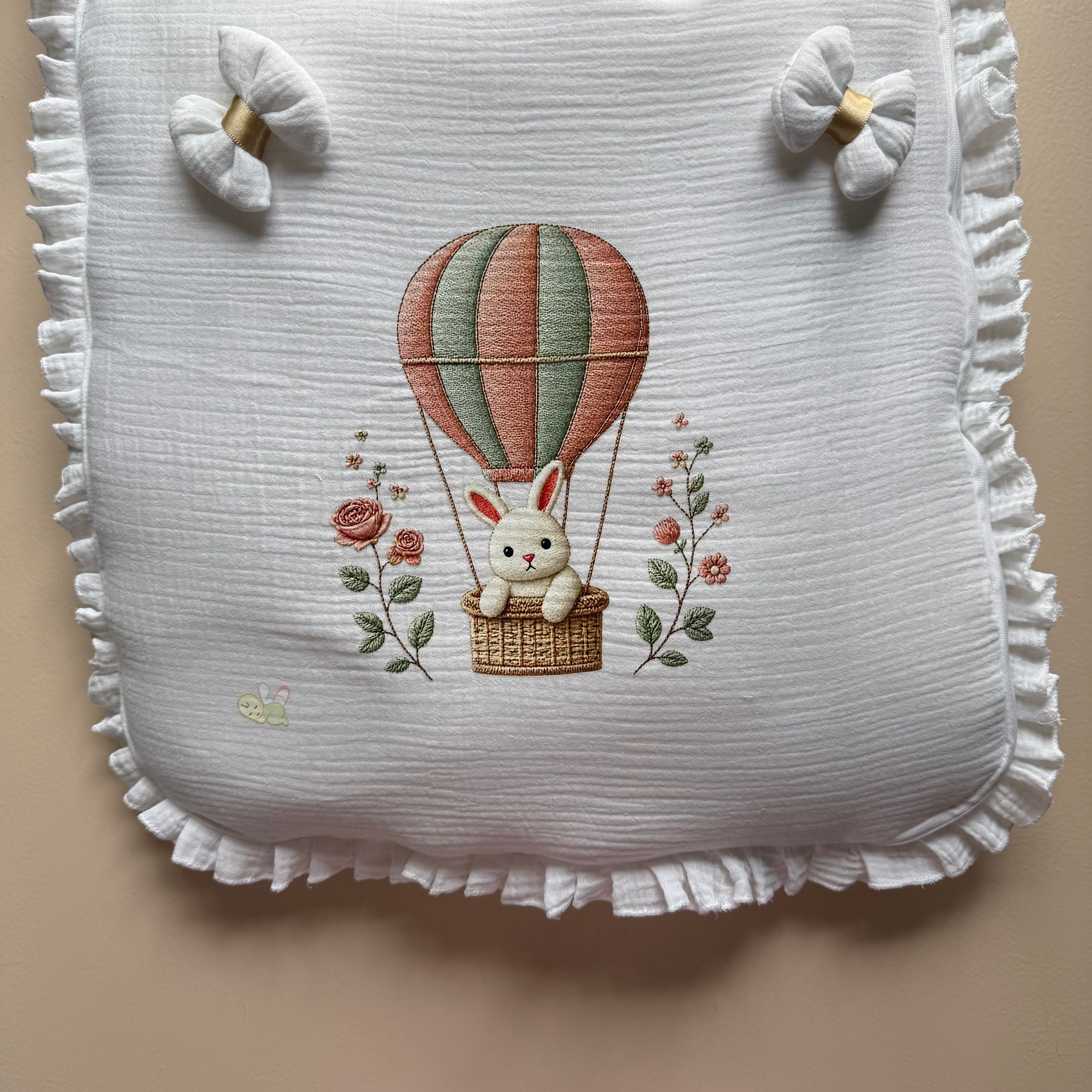 Golden Balloon Bunny Muslin Sleeping Bag