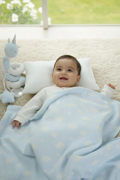Blue Skies Baby Blanket & Toy Set