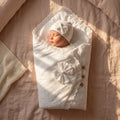 Heritage Lace Heirloom Baby Drape and Cap Set