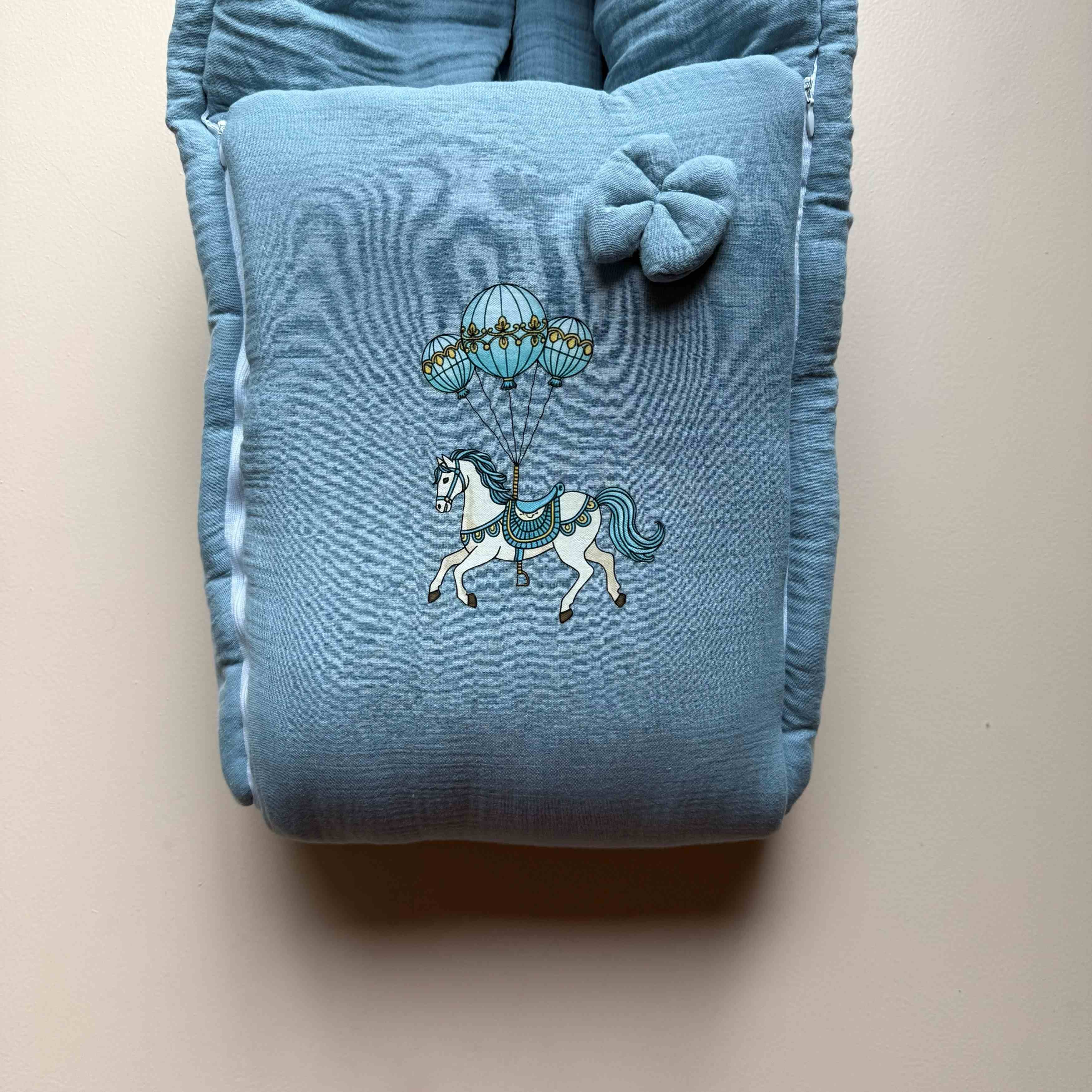 Sky Carousel Muslin Sleeping Bag