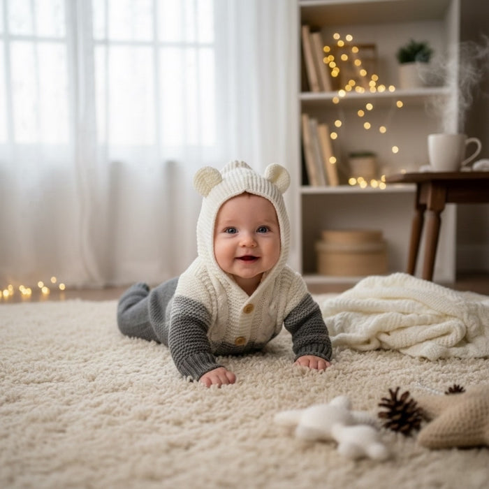 THE GREY OMBRE BUNNY KNIT