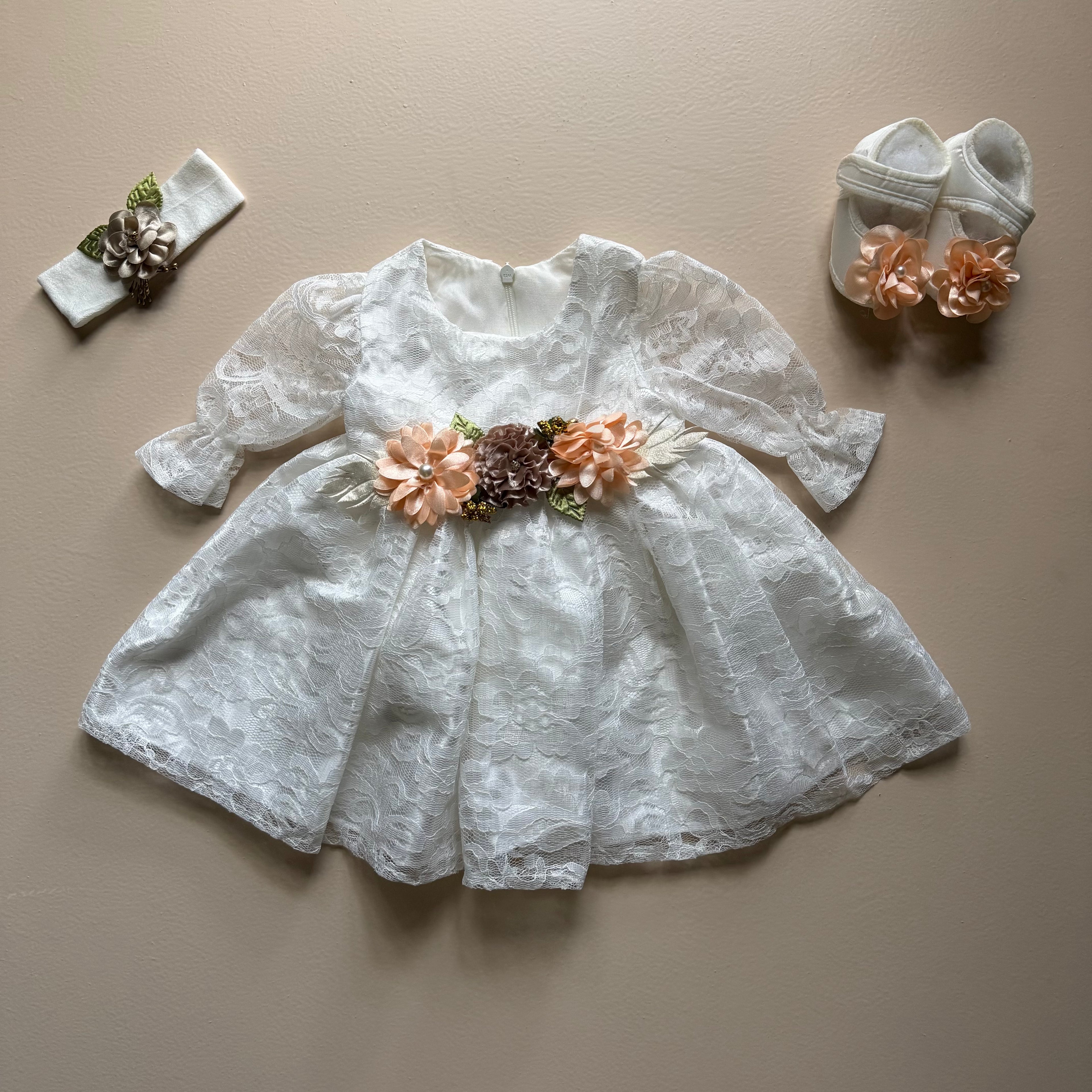 Ivory Blossom Frock Set