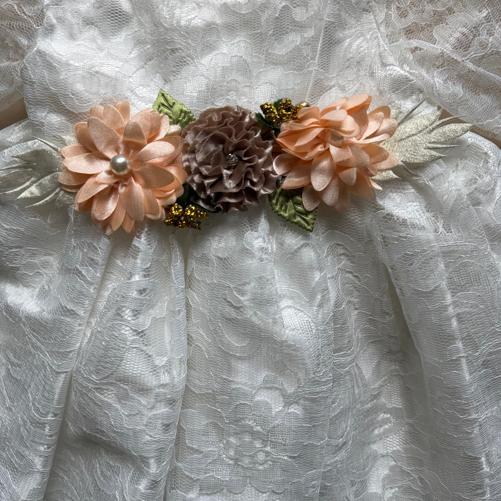 Ivory Blossom Frock Set