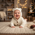 Ivory Bunny Knit Jumpsuit