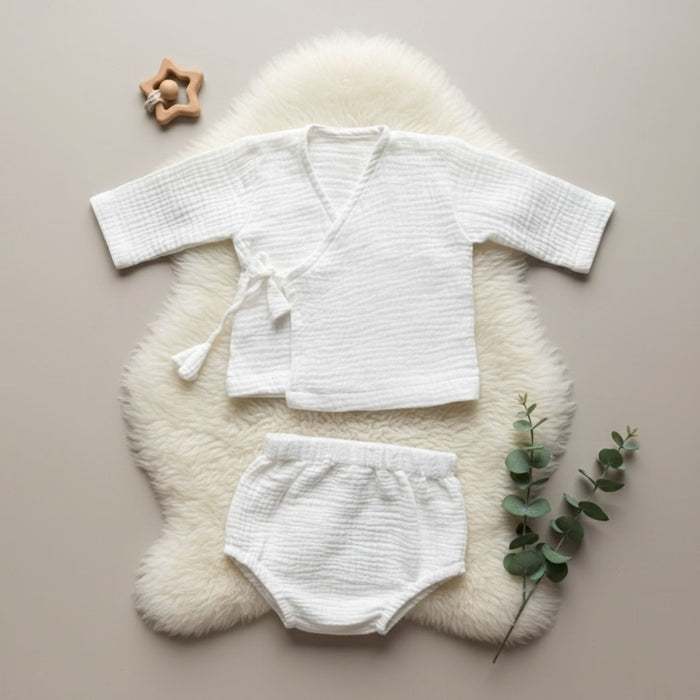 Ivory Cloud Muslin Set