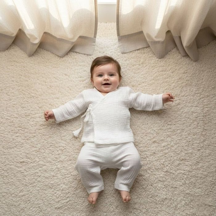 Ivory Cloud Muslin Set