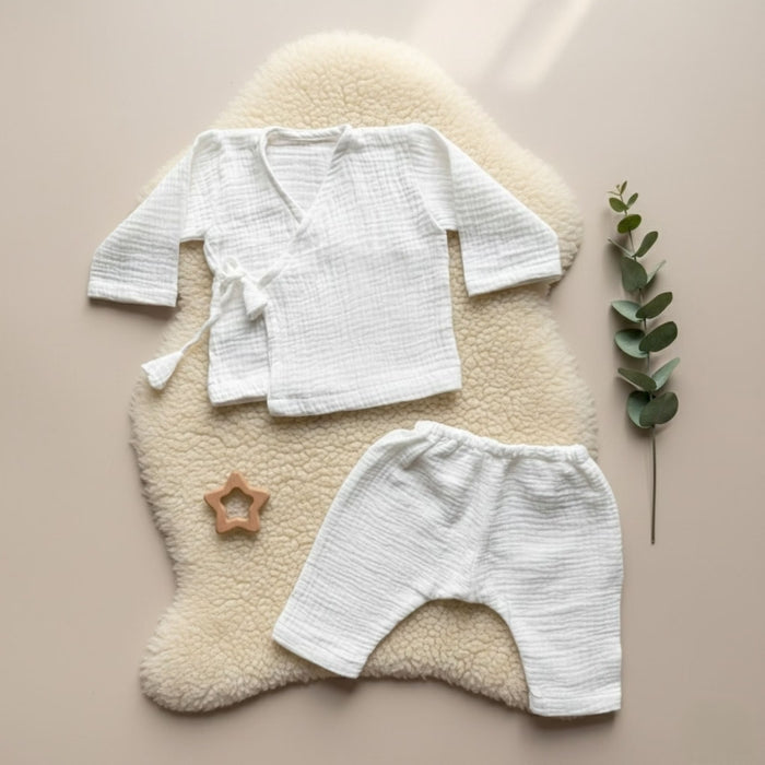 Ivory Cloud Muslin Set