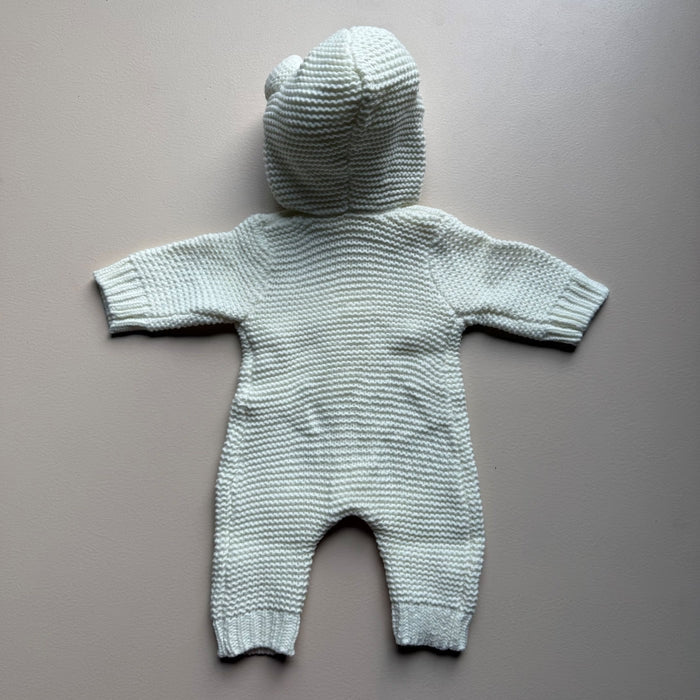 Ivory Bunny Knit Jumpsuit