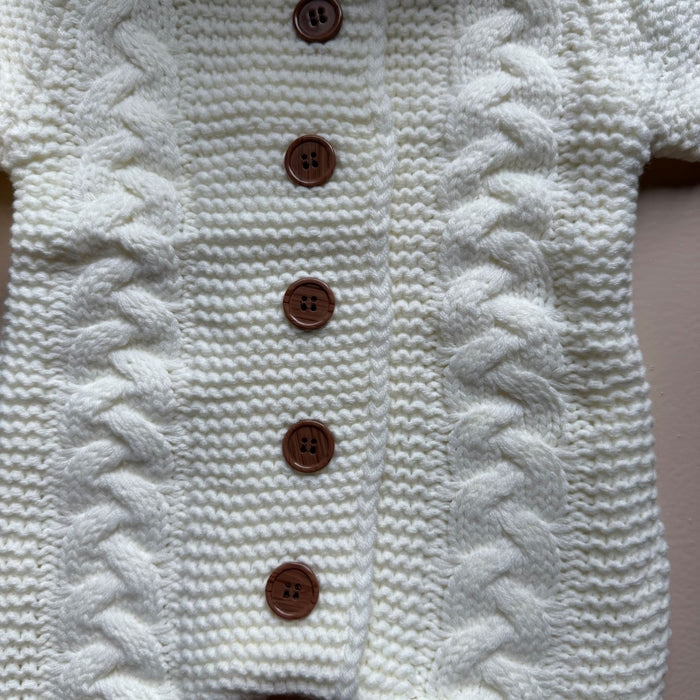 Ivory Bunny Knit Jumpsuit