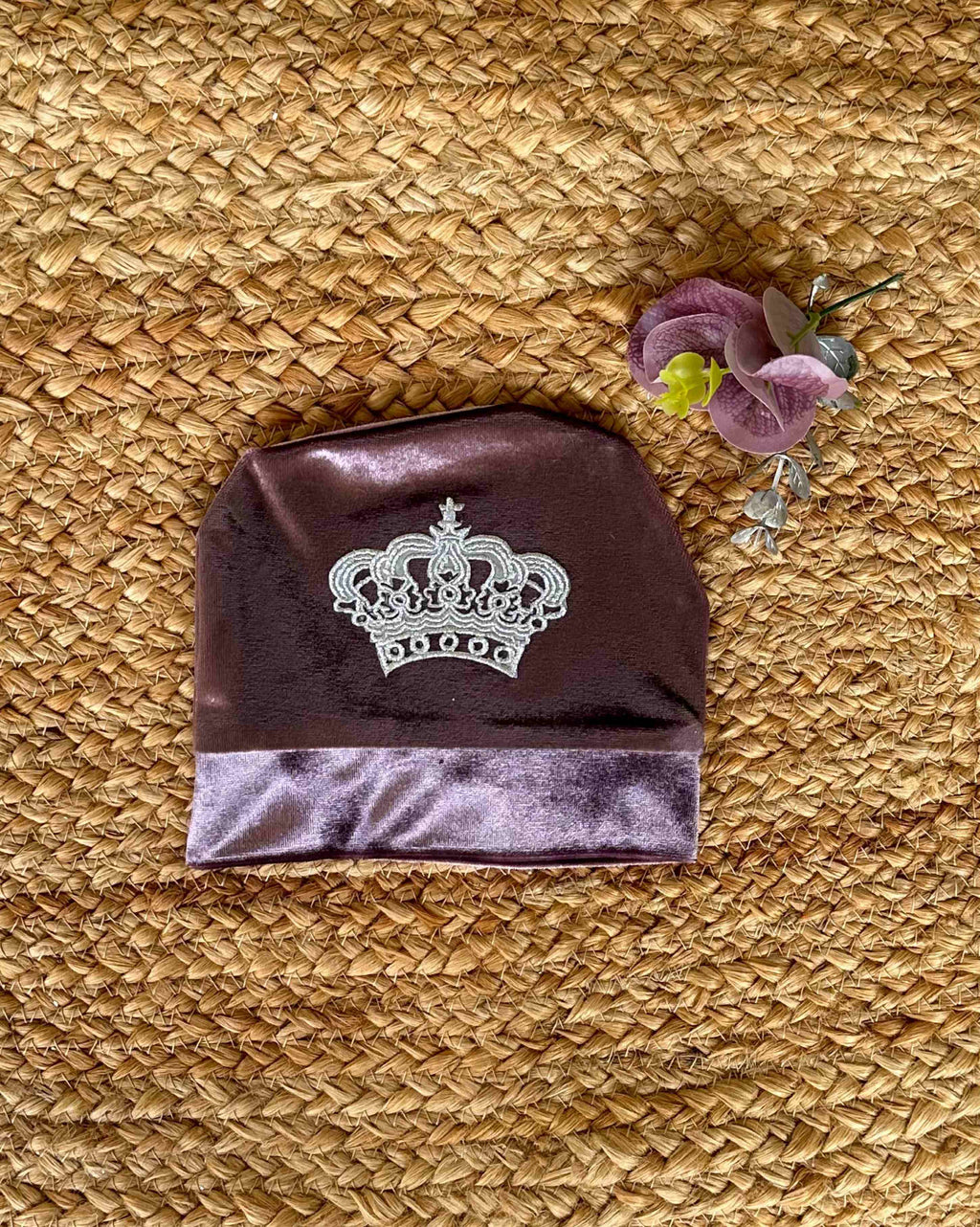 VIOLET GLAZE VELVET ROMPERSET