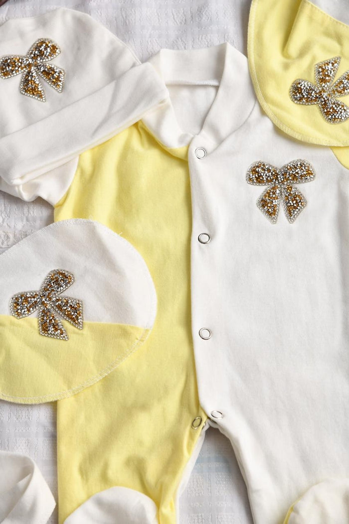 The Yellow Bow Romper Set