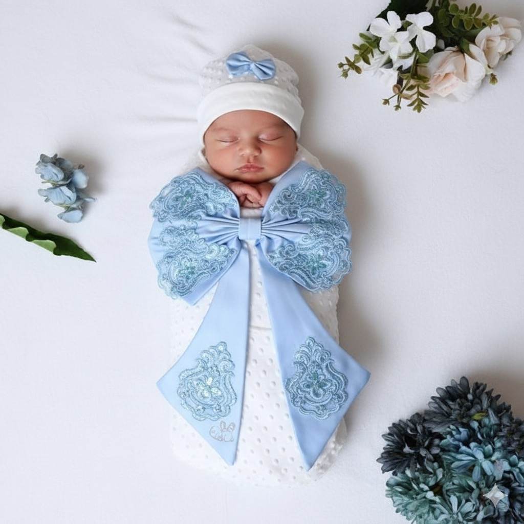 Sapphire Skies Baby Blooming Wrap