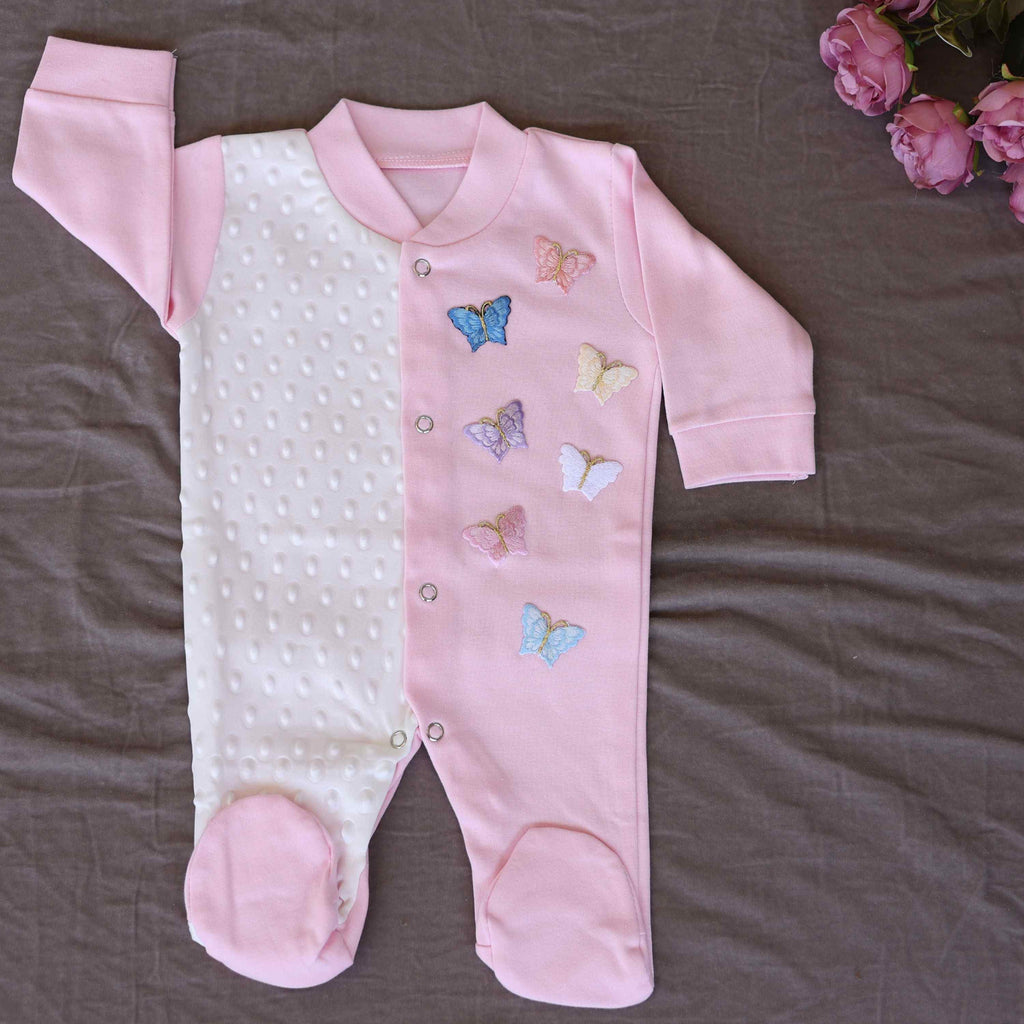 Pink Mariposa Romper Set