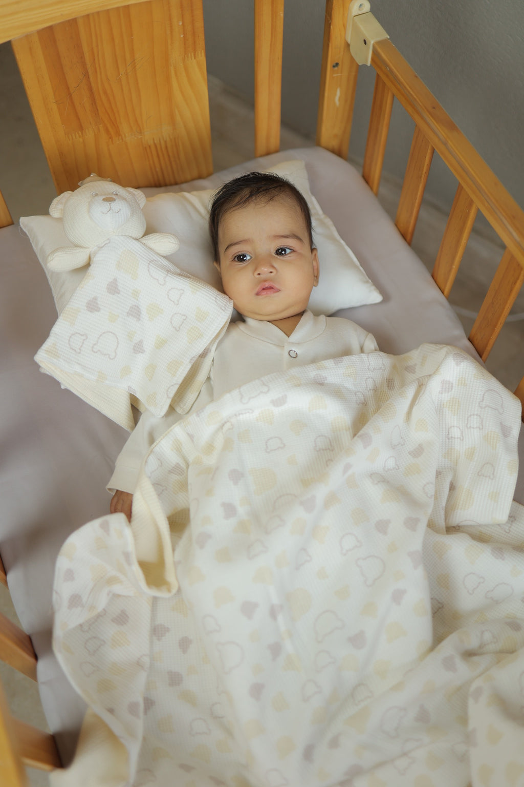 Royal Snuggle Bear Blanket and Hanky Set