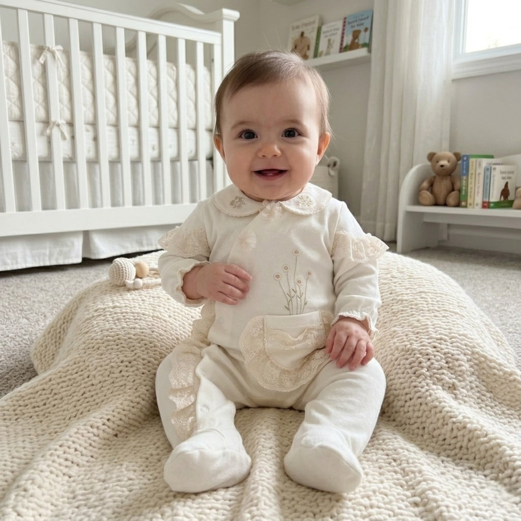 Lange Héritage Fleur Lace Romper – Ivory