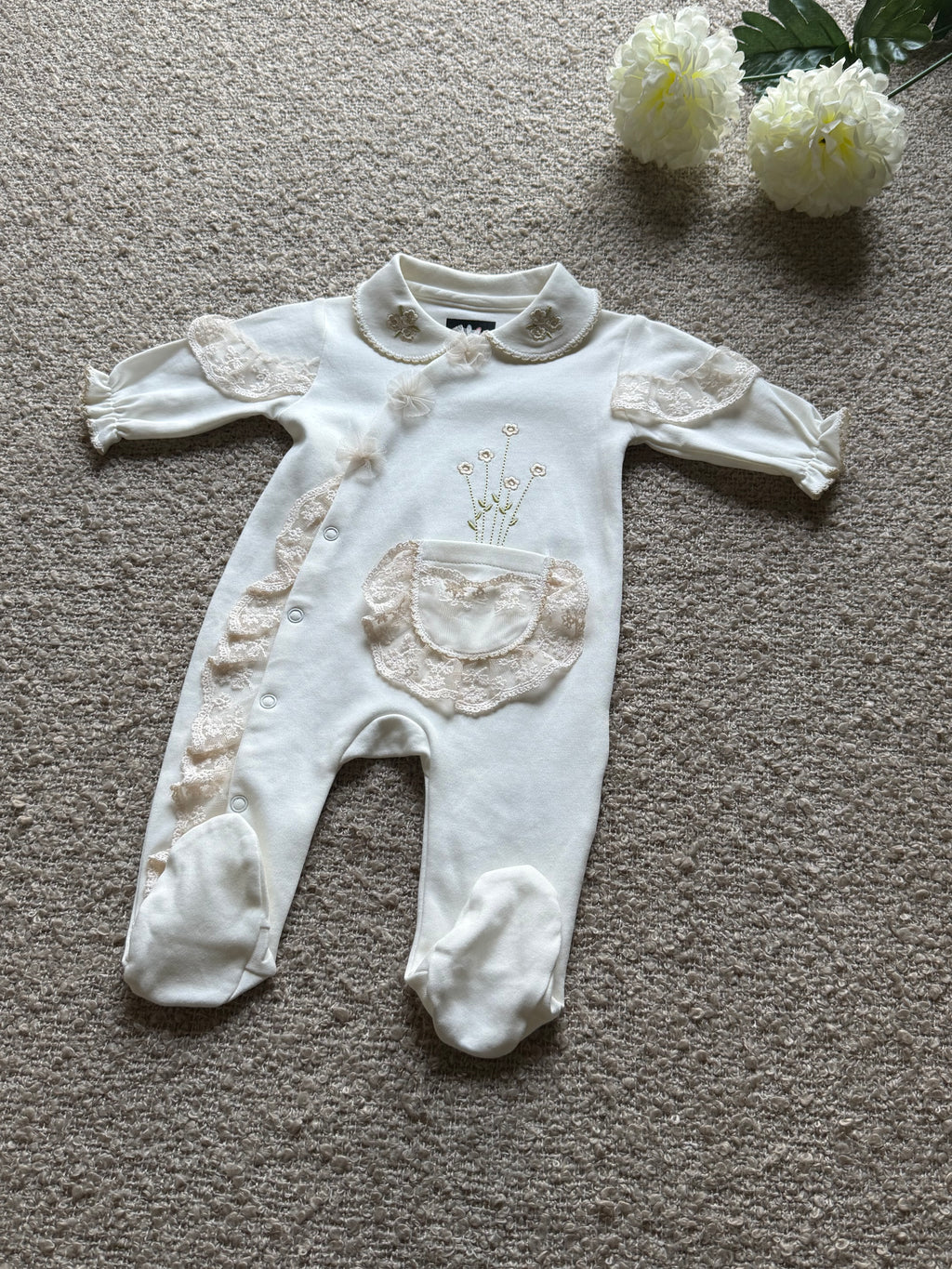 Lange Héritage Fleur Lace Romper – Ivory