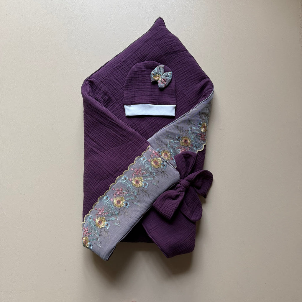 Lange Héritage Prune Fleur Drape Set