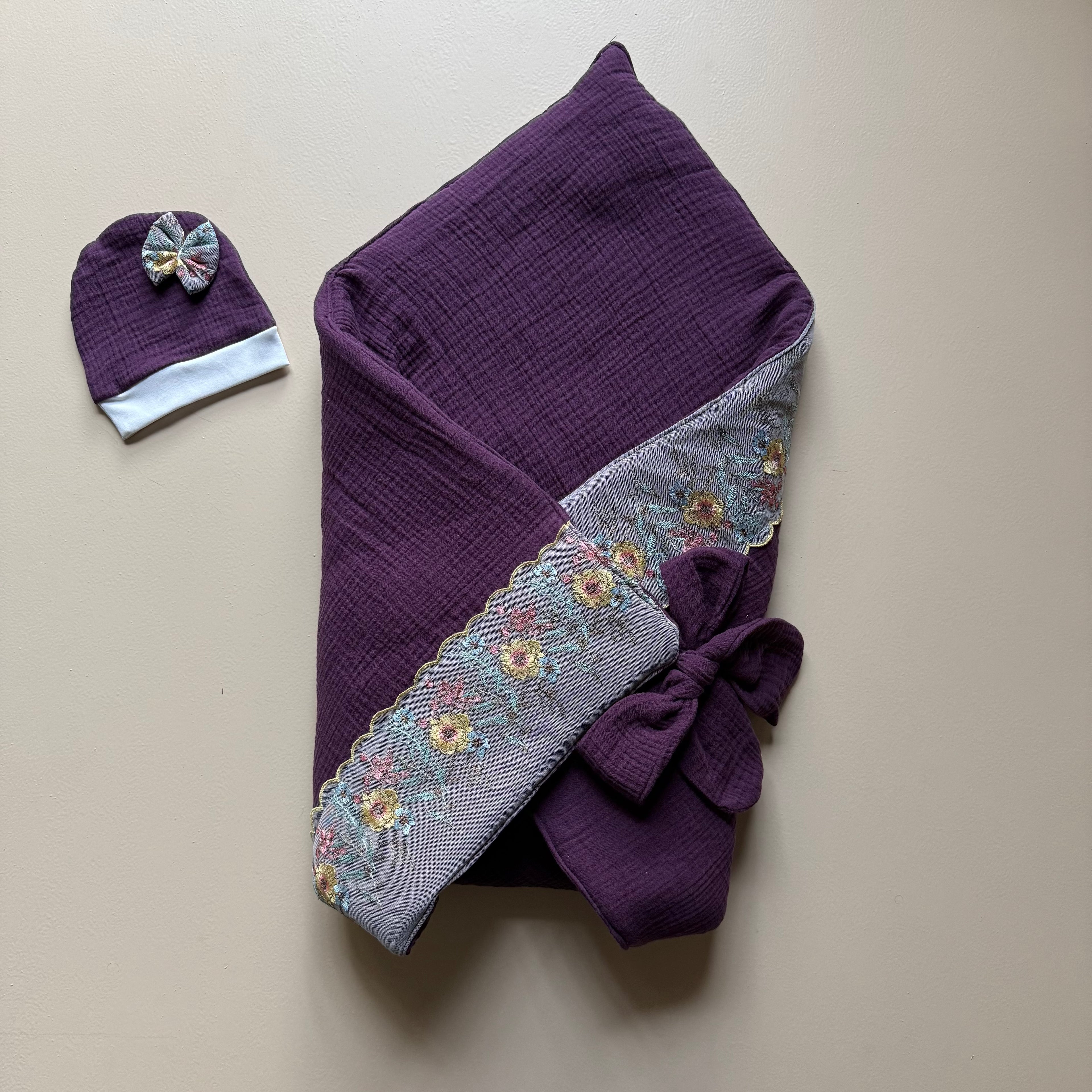 Lange Héritage Prune Fleur Drape Set