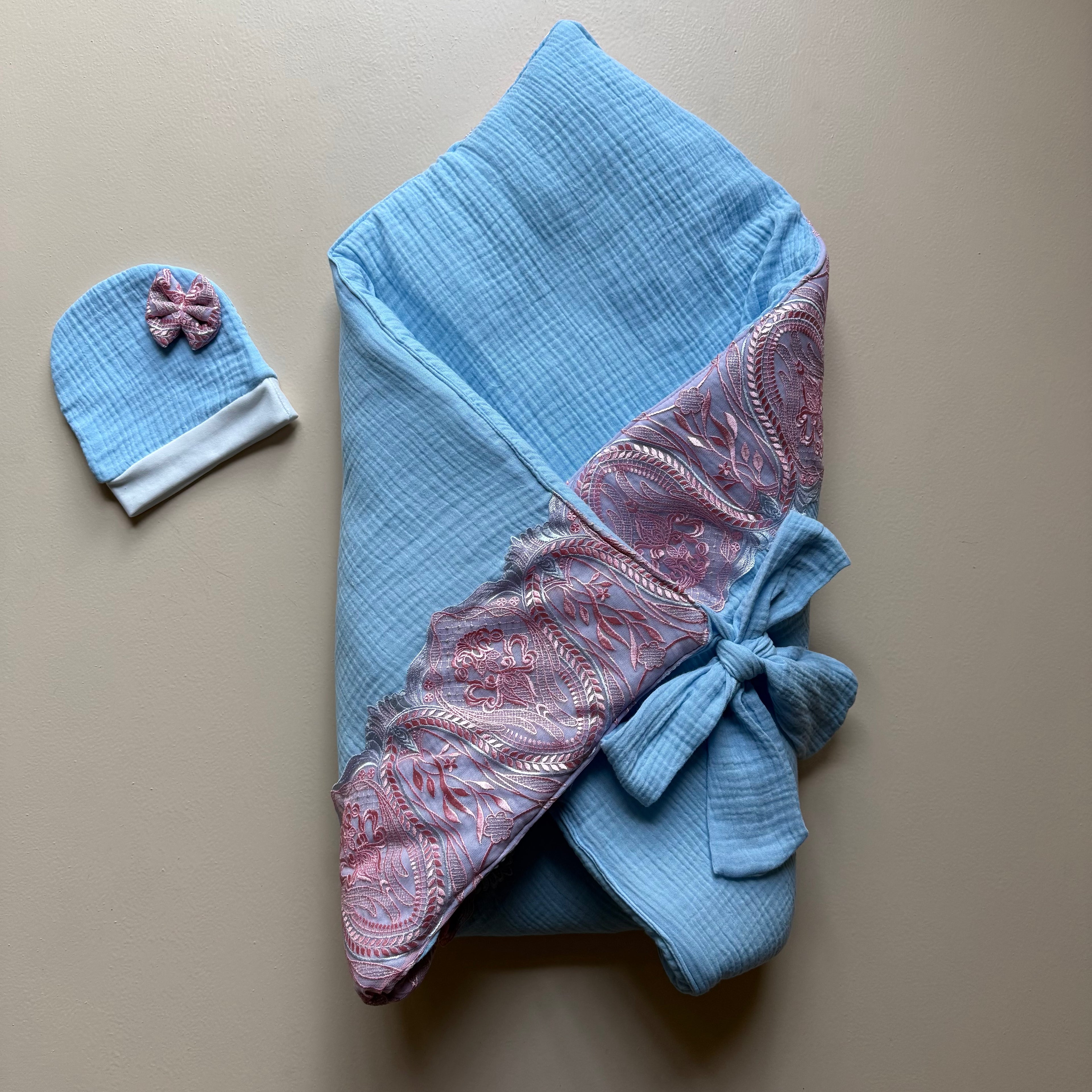 Lange Héritage Bleu Rosé Drape Set