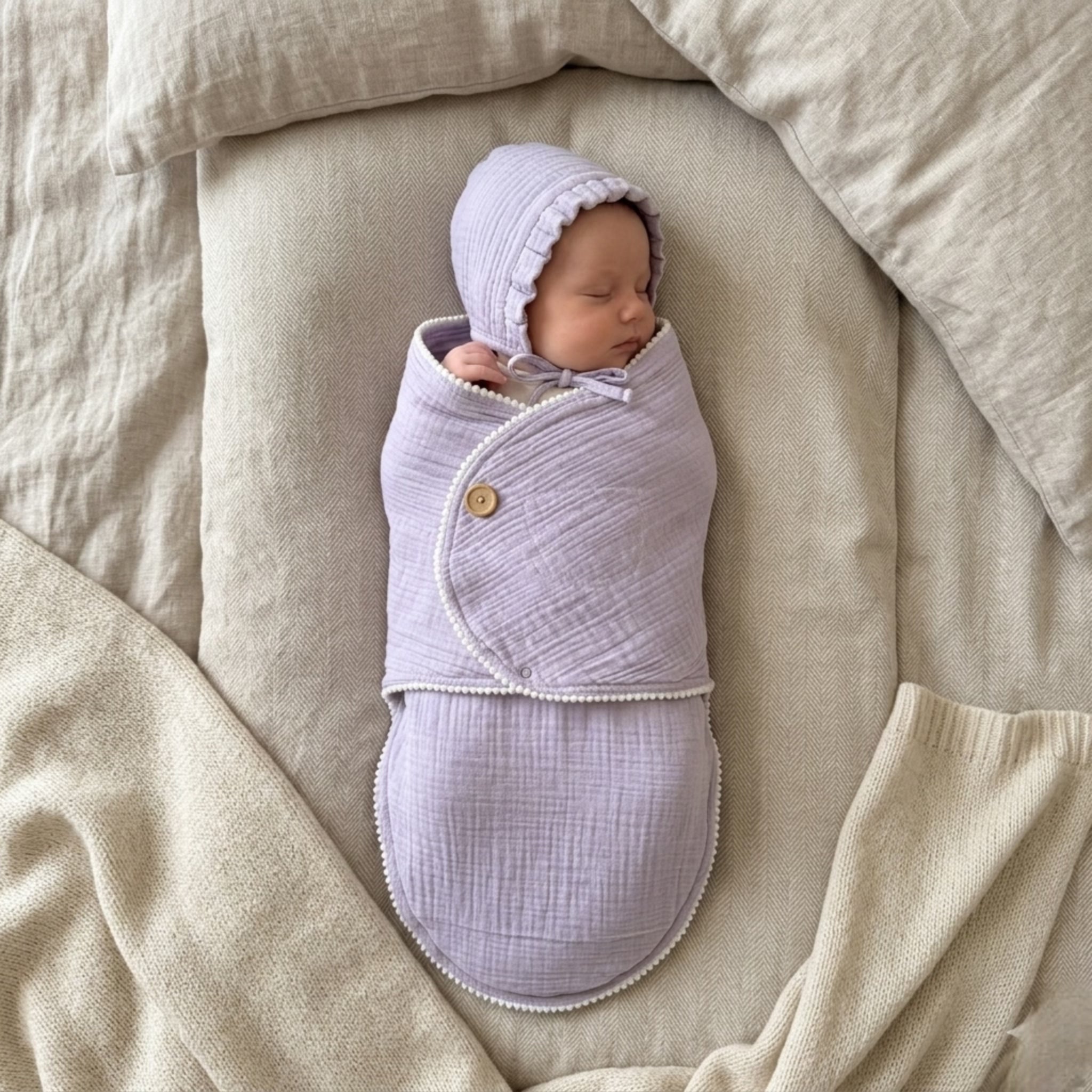Lavender WhisperSoft Muslin Set