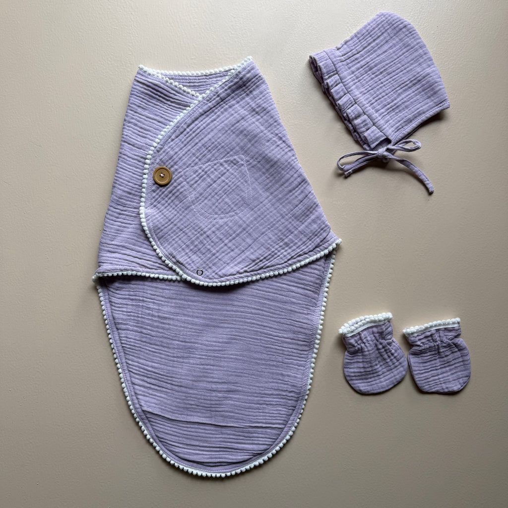 Lavender WhisperSoft Muslin Set
