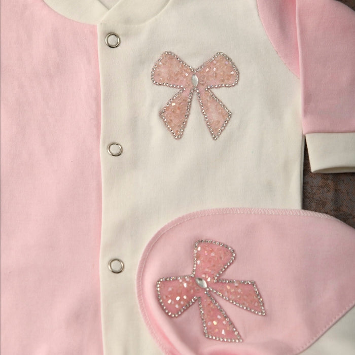 Cranberry Knot Romper Set