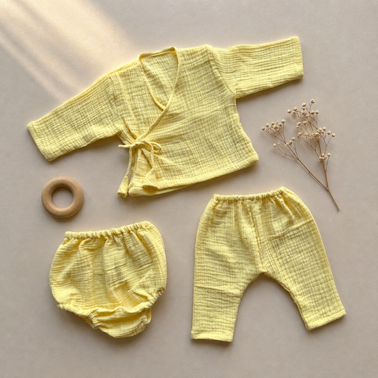 Sunbeam Yellow Muslin Set