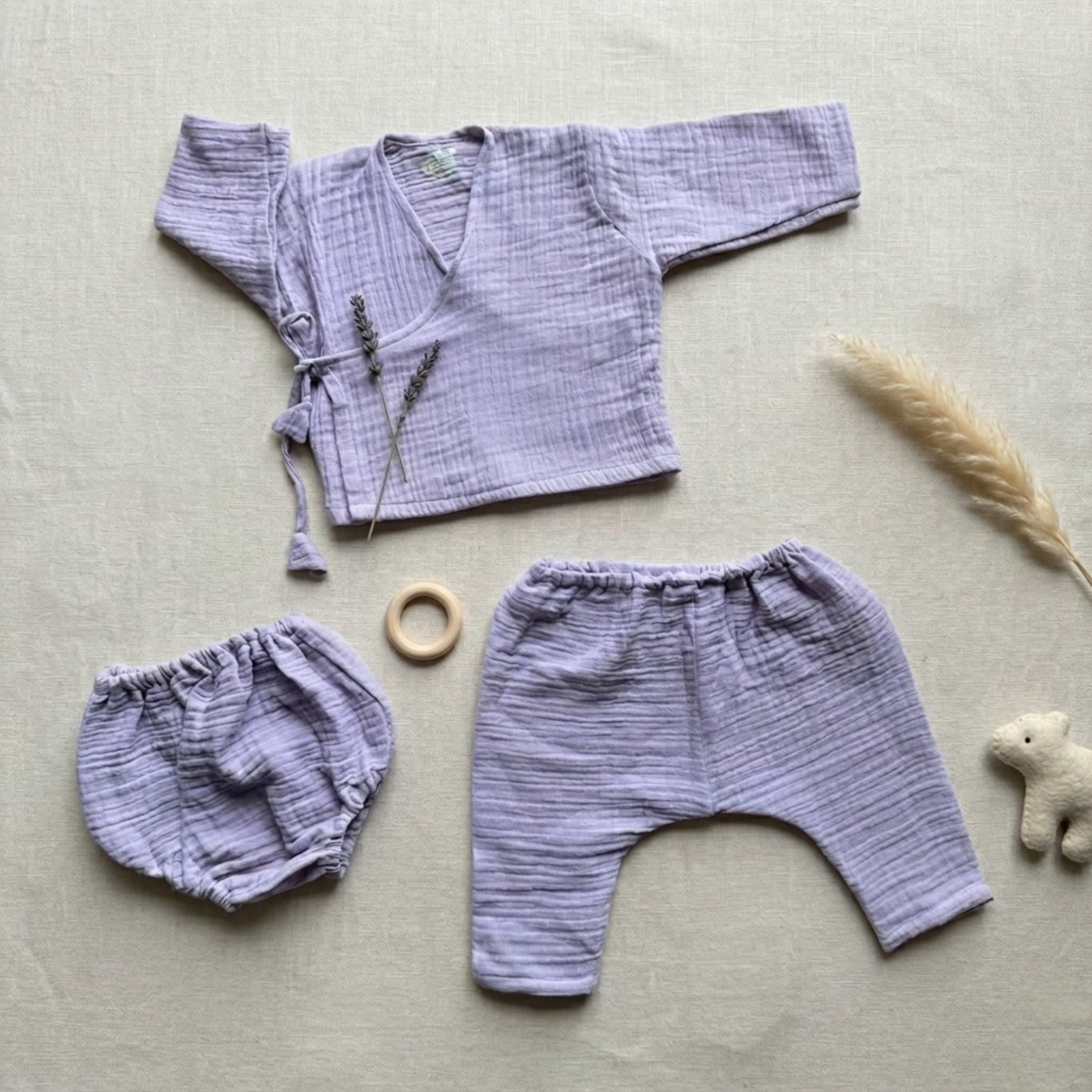 Lilac Whisper Muslin Set
