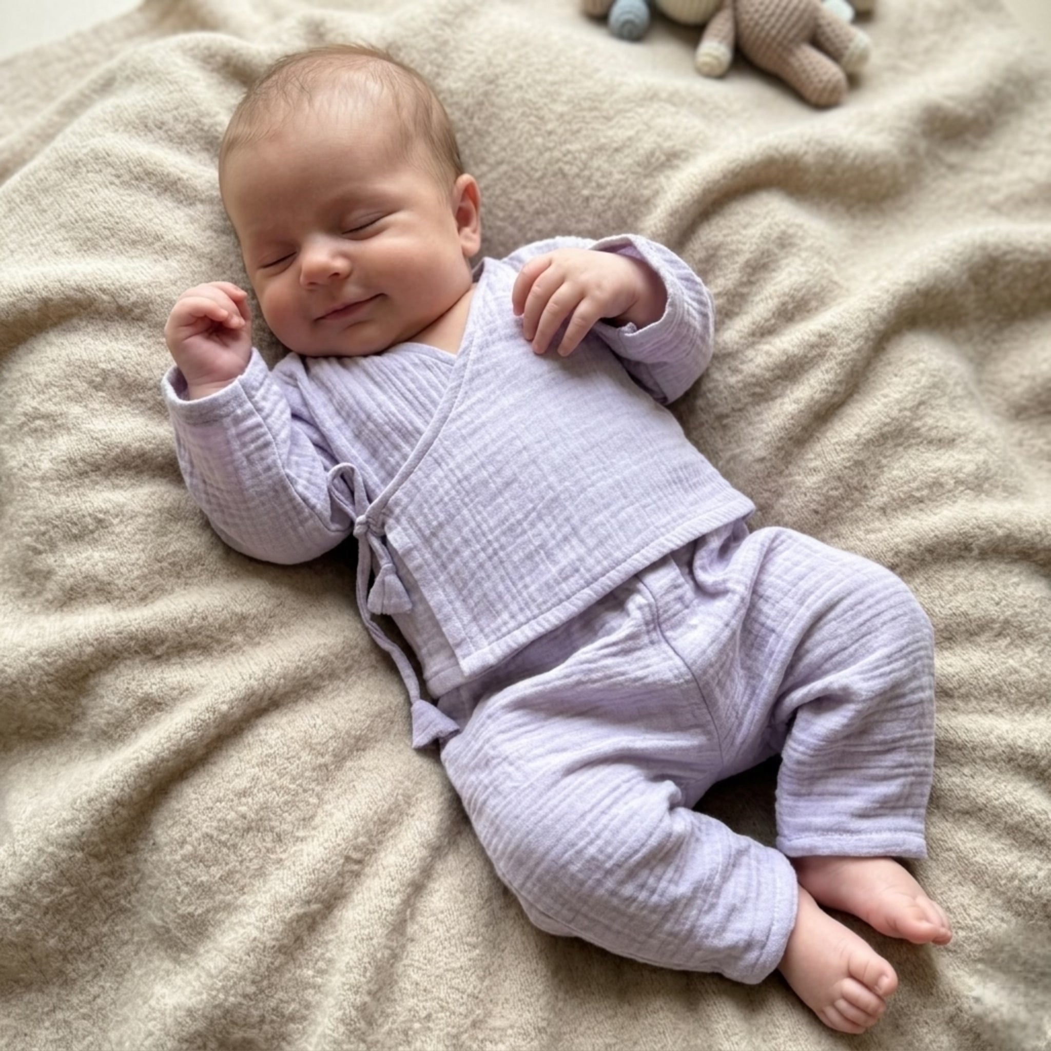 Lilac Whisper Muslin Set
