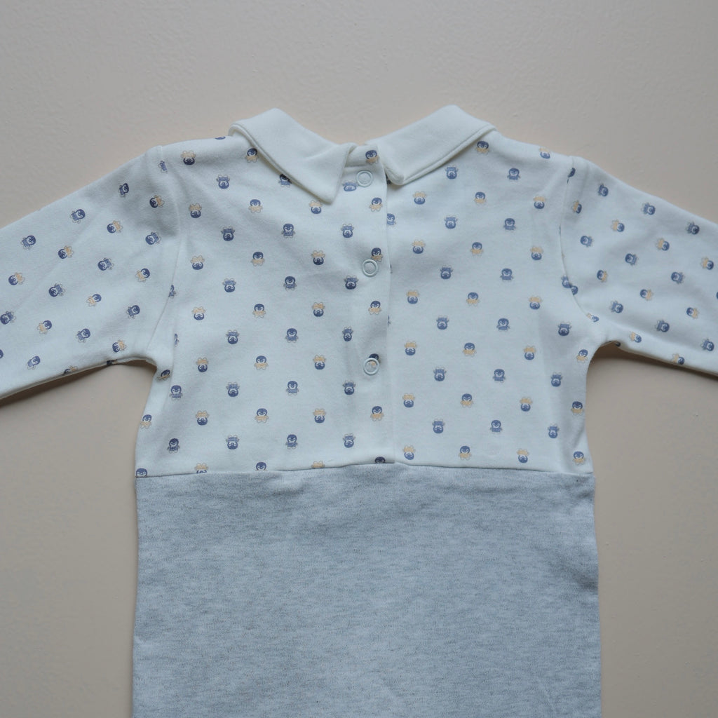 Little Dapper Bow Baby Romper