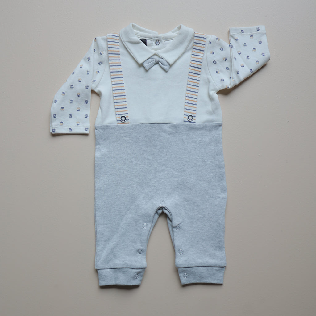 Little Dapper Bow Baby Romper