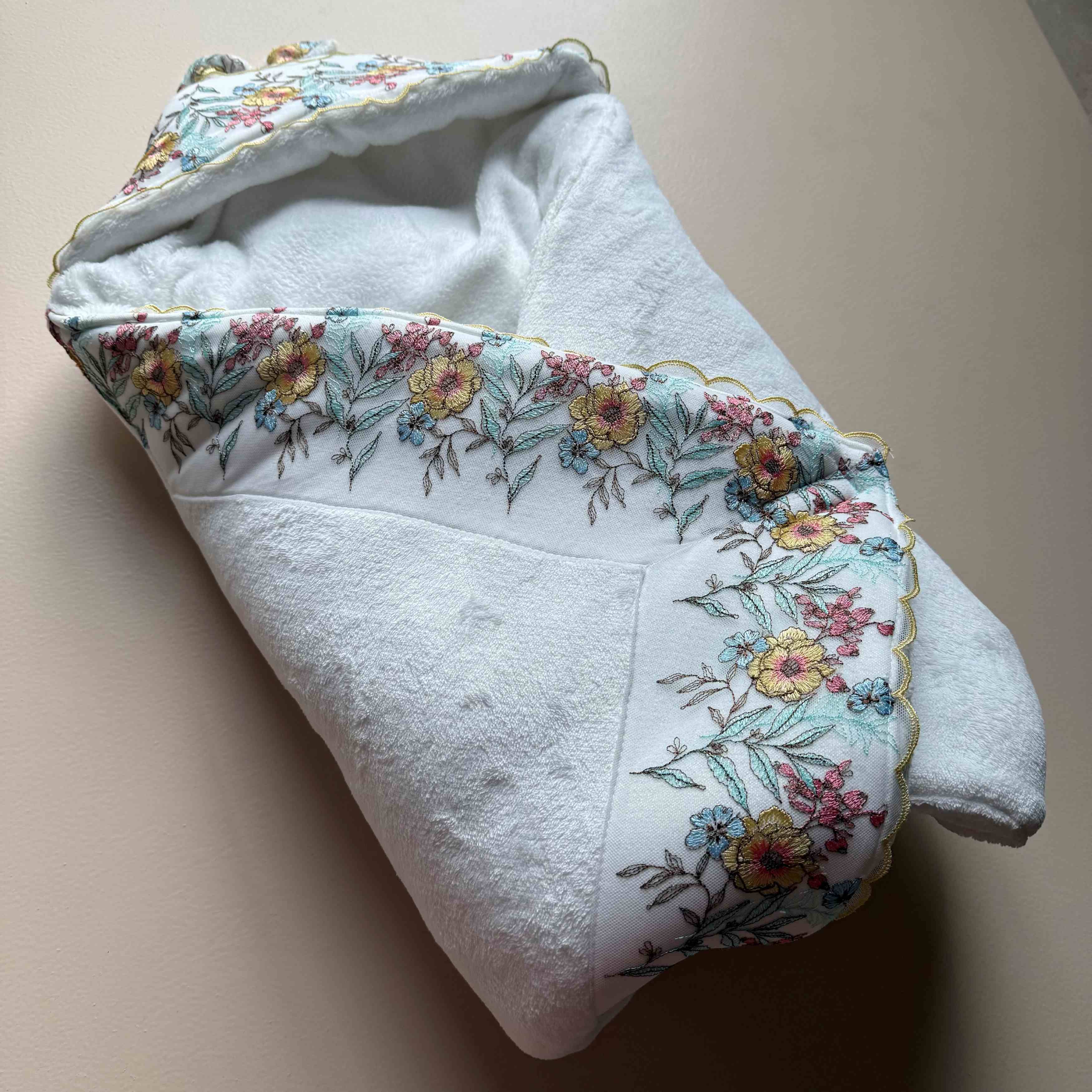 Ivory Bunny Bloom Luxe Wrap