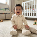Maison Bébé Signature Print Romper – Ivory