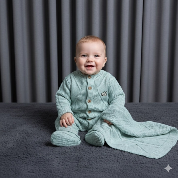 Mint Bliss Knitted Winter Set